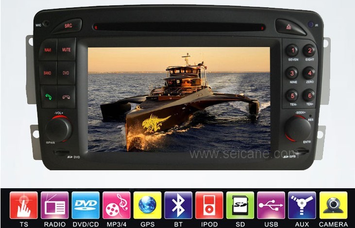 The great functions in Mercedes-Benz CLK-W209 DVD player