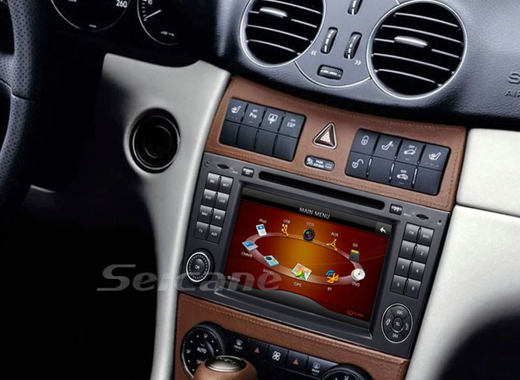 The car DVD photo in dashboard after installation