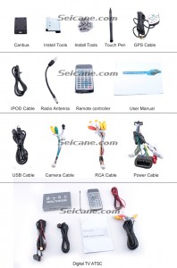 5.Check all the accessories for the new Seicane car radio.