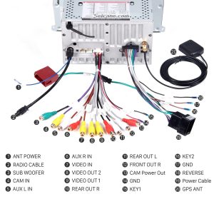 Connect the harnesses to the back of the new Seicane car radio