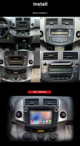 2006-2012 TOYOTA RAV4 Car Radio after installation