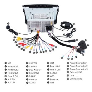 Connect the harnesses to the back of the new Seicane car radio