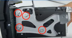 Remove 8 screws from original car radio