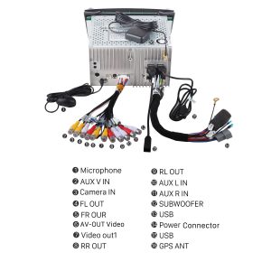 Connect the harnesses to the back of the new Seicane car radio