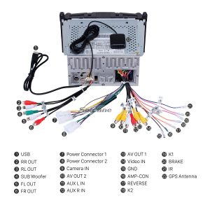 Connect the harnesses to the back of the new Seicane car radio