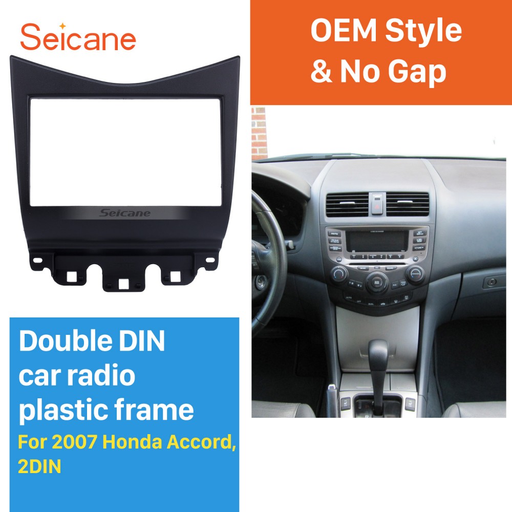 Popular Black 2din 2007 Honda Accord Car Radio Fascia Stereo