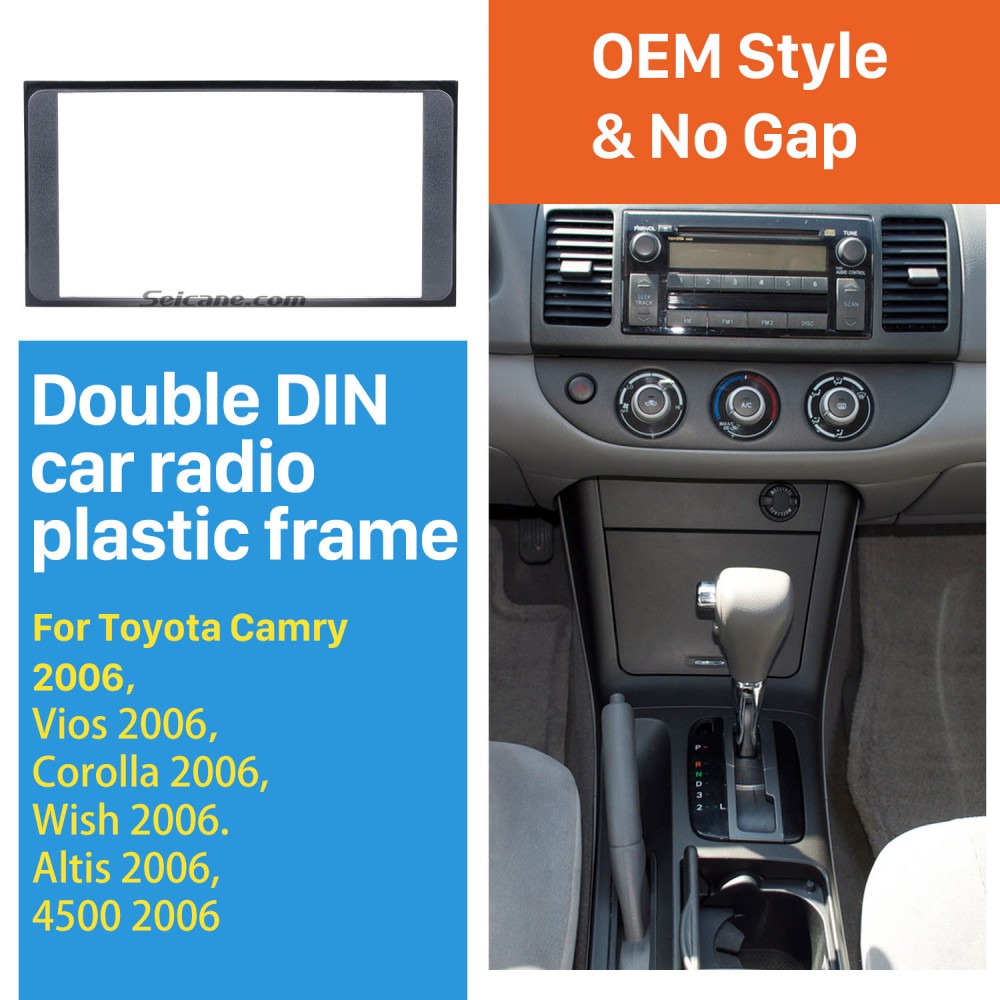 Car Radio Stereo Fascia Frame For Toyota Camry Vios Corolla