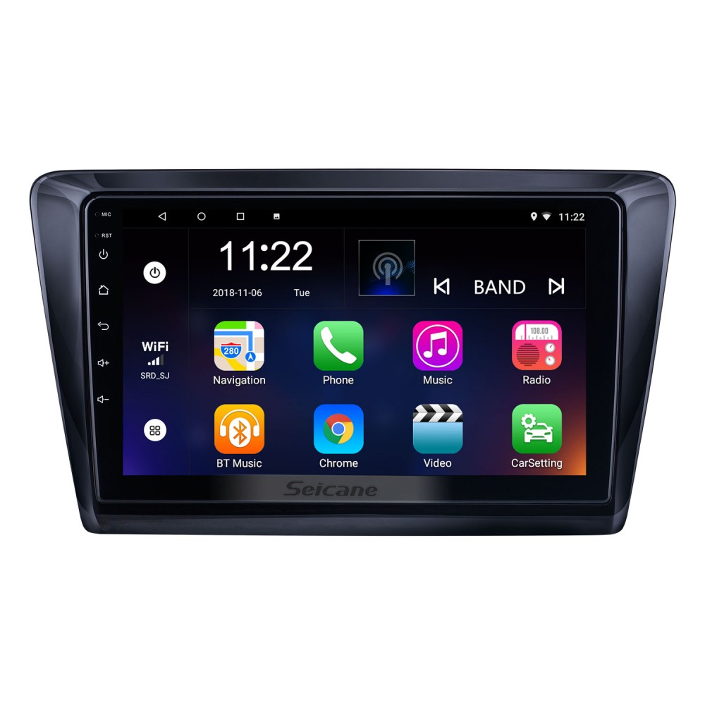 Android 12.0 HD Touchscreen 9 inch for 2017 Skoda Rapid Radio GPS Navigation System Bluetooth support Carplay Rear camera