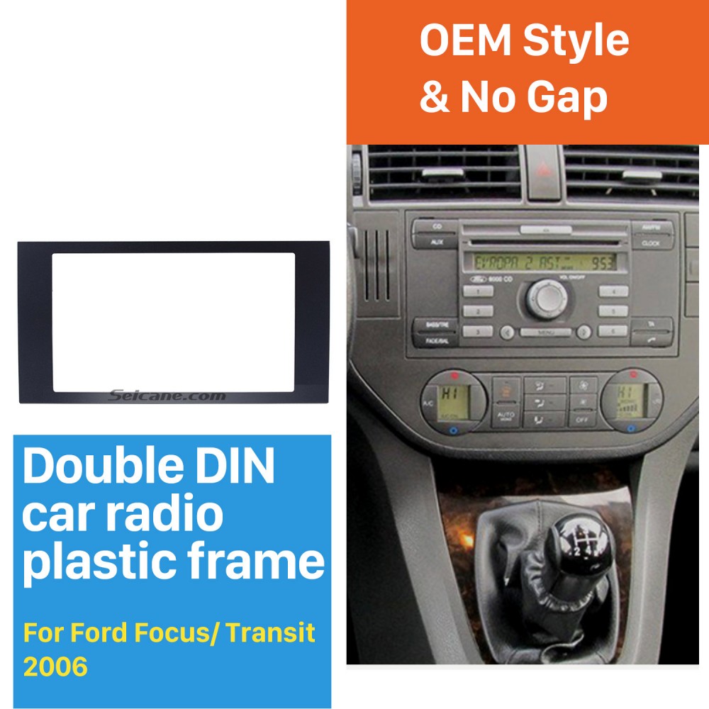 Humaan Staren Kreet Elegant Double Din Car Radio Fascia for 2006 Ford Focus Transit Fitting  Frame Dash Mount DVD