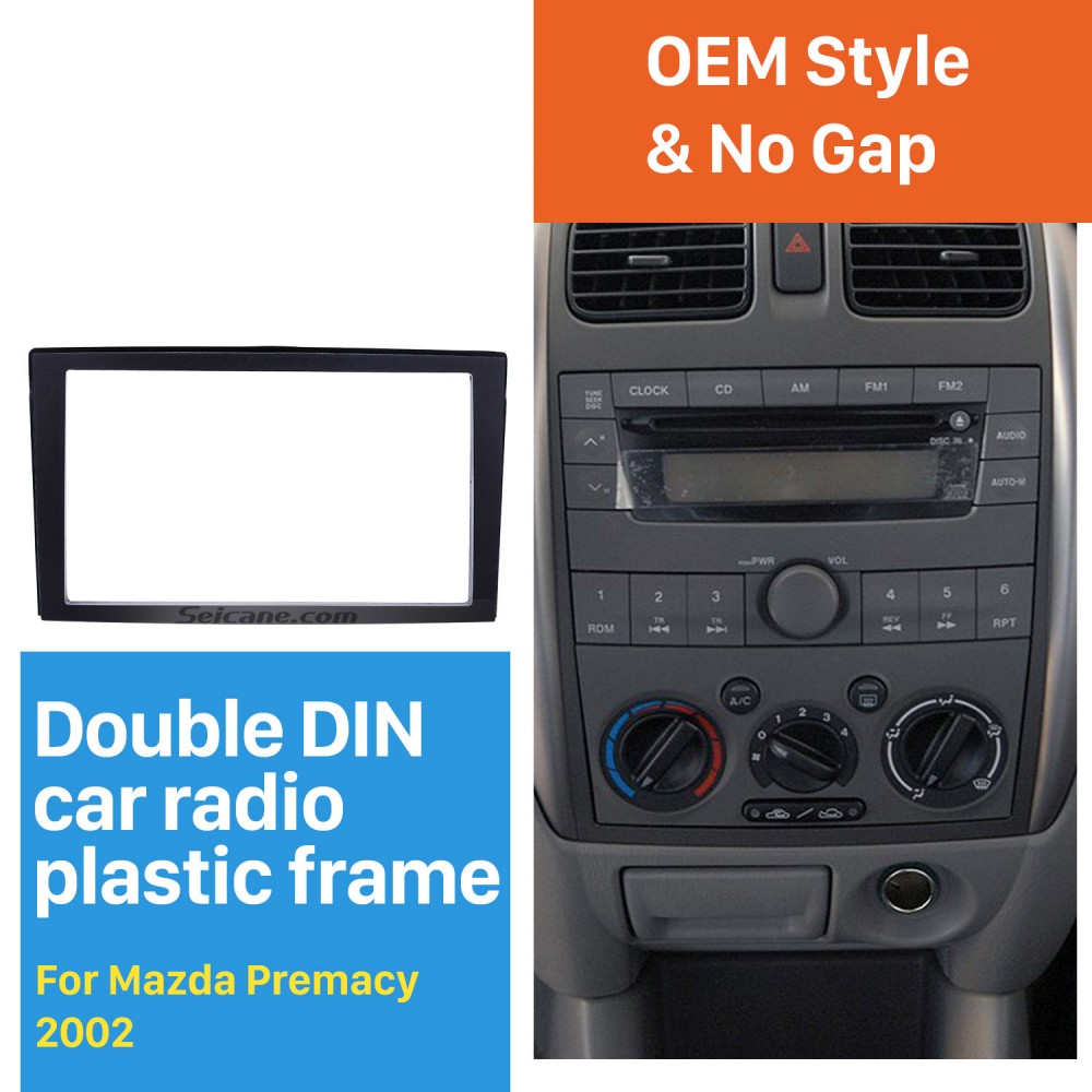 tomzz Audio ® 2433-018 Doppel DIN Radioblende Set für Mazda Premacy ab Facelift 11/2001 