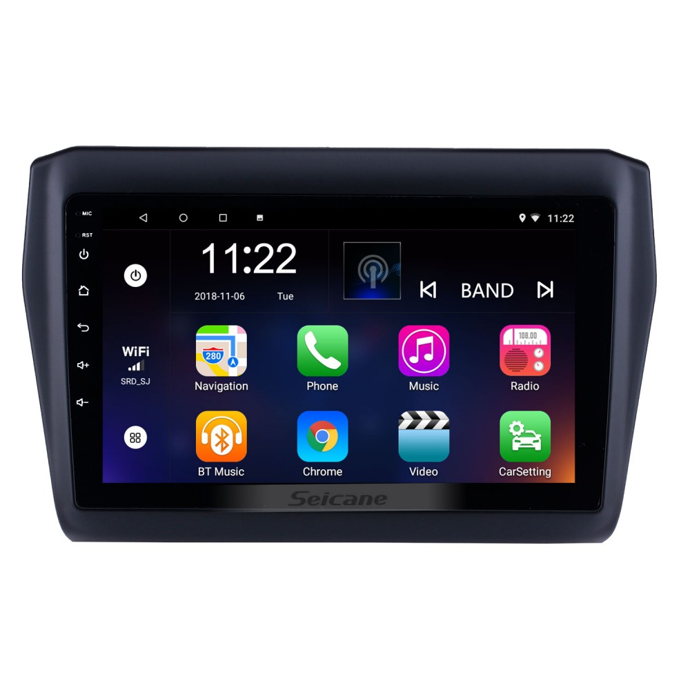 Oem 9 Inch Android 10.0 Hd Touchscreen Bluetooth Radio For Suzuki Dzire Suzuki Swift 2017 2018 2019 2020 With Gps Navigation Usb Fm Auto Stereo Wifi Aux Support Dvr Tpms Backup Camera Obd2 Swc