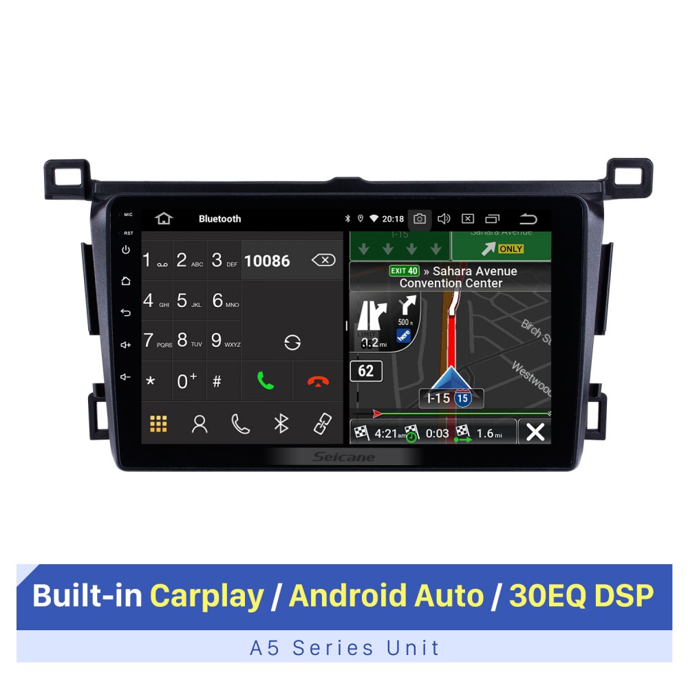 9 Inch Android 10 0 Gps Navigation System Radio For 2013 2014 2015 2016 2017 2018 Toyota Rav4 Lhd Support Dvd Player Remote Control Bluetooth Touch Screen Tv Tuner