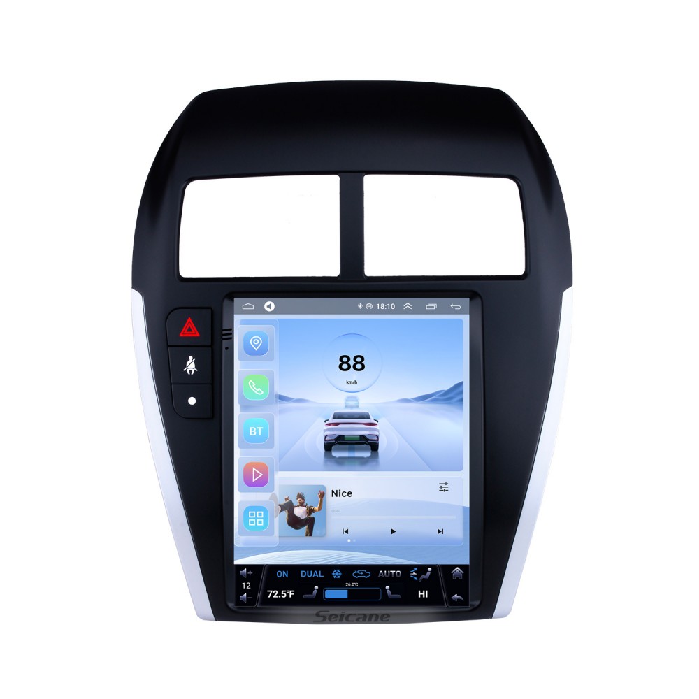Gentleman noget Land 9.7 Inch 2013-2018 Mitsubishi ASX Android 10.0 Radio GPS Navigation system  with 4G WiFi Touch Screen TPMS DVR OBD II Rear camera AUX Steering Wheel  Control USB SD Bluetooth HD 1080P Video