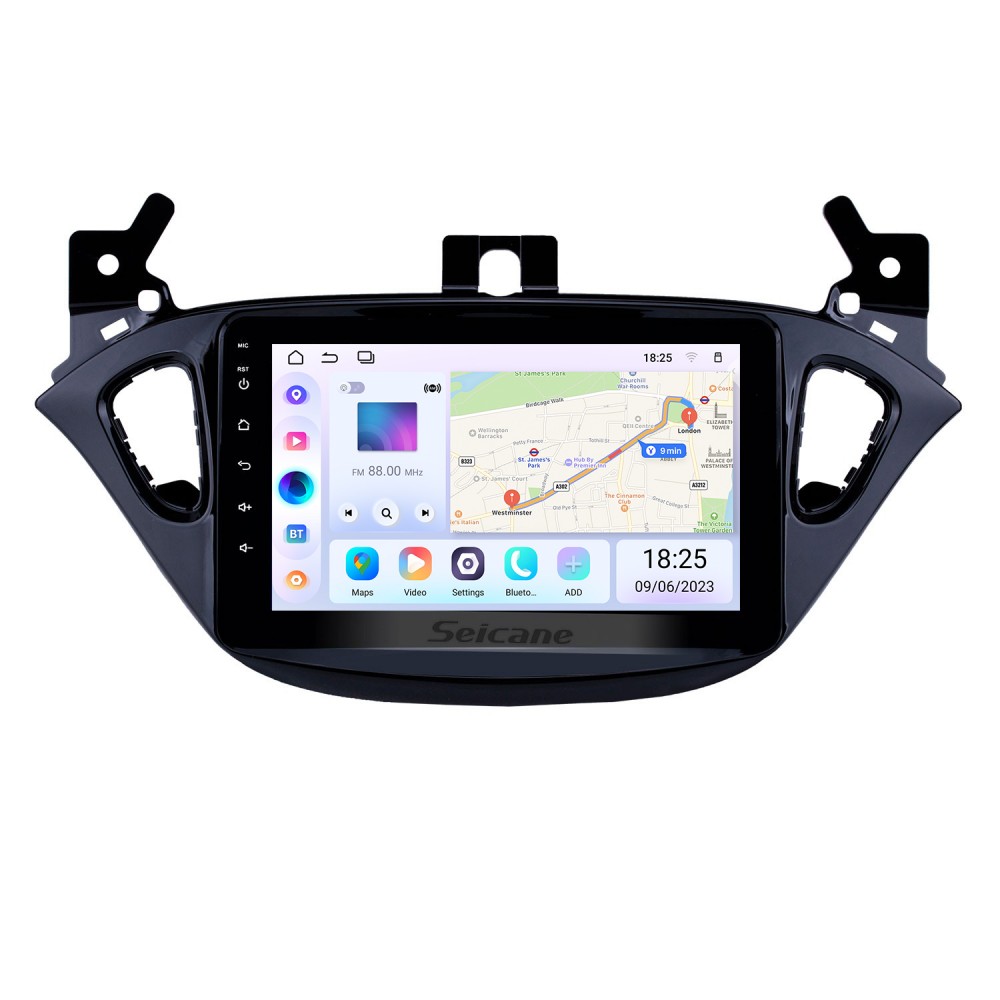 9 inch Android 13.0 Radio for 2015 2019 Opel Corsa 2013 2016 Opel Adam Bluetooth HD Touchscreen GPS Navigation AUX support Carplay Backup camera DVR