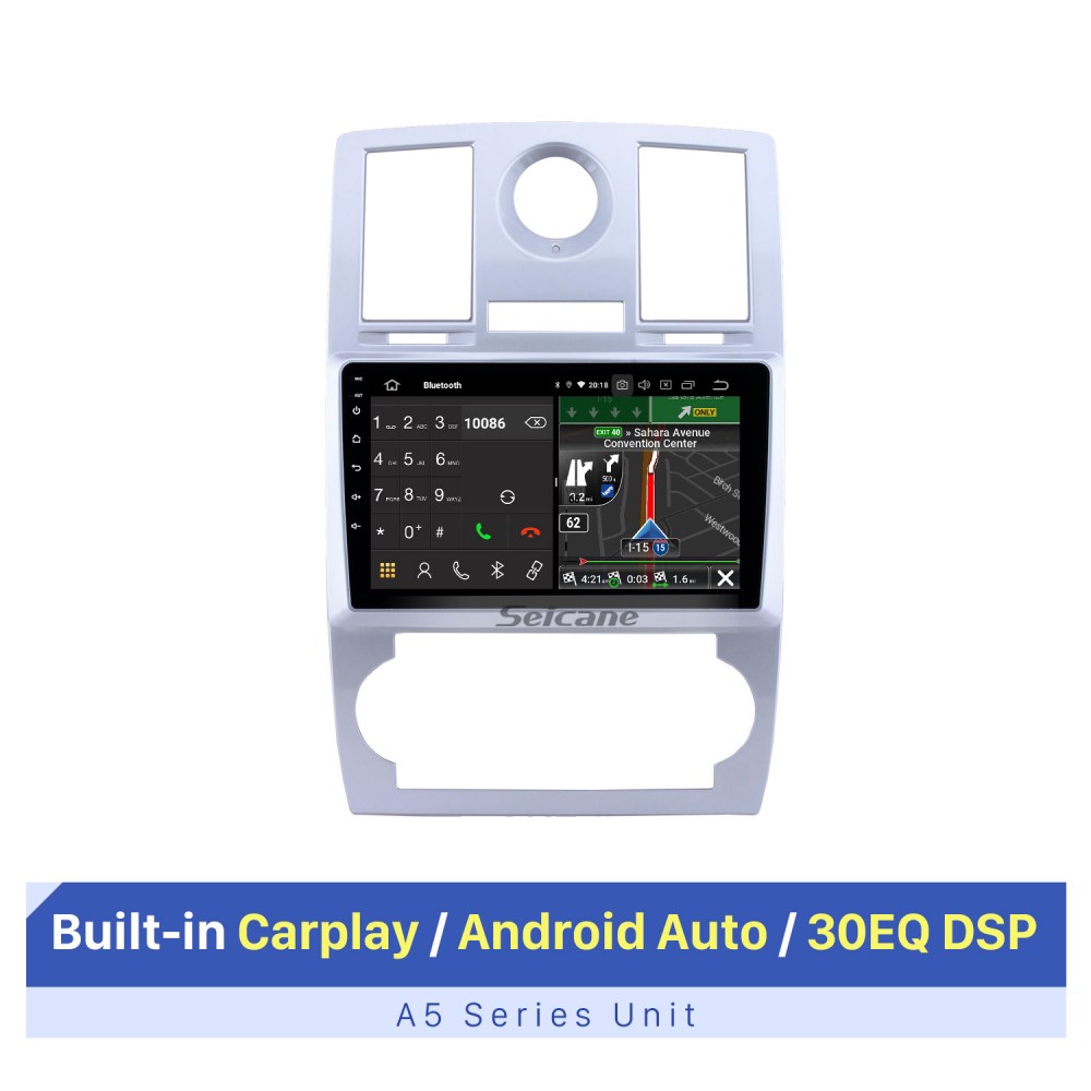 Für Chrysler 300C 2004-2007 Autoradio Android 10 2G+32G Navi GPS BT Wifi DAB+9'' 