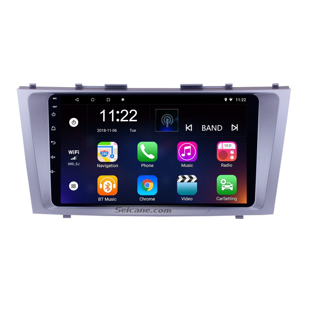 Car Video Multi-Media Player Toyota Camry 2007 2008 2009 2010 2011 Android 7.1 Octa Core 9 Inch Screen GPS Navi BT Radio RDS DTV USB Android/iPhone Mirrorlink SWC JBY TECH 