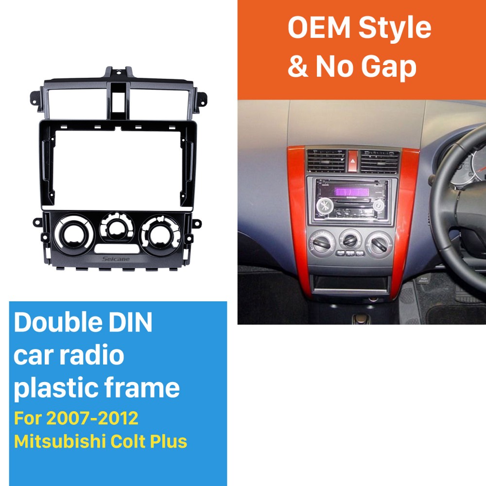 Good 2Din 2007 2008 2009 Colt Plus Car Radio Fascia Stereo Interface Panel Installation Kit