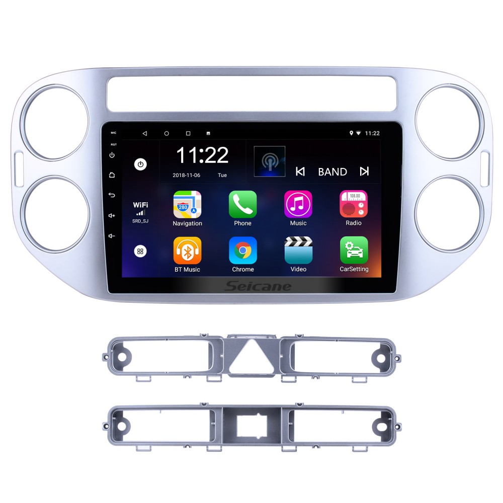 Hikity【2+64G】 9'' Android Autoradio pour VW Tiguan(2010-2015) avec Carplay  sans Fil Android Auto sans Fil, Écran Tactile Autoradio 2 DIN GPS WiFi FM  RDS HiFi EQ Canbus Bluetooth+ Caméra de Recul 