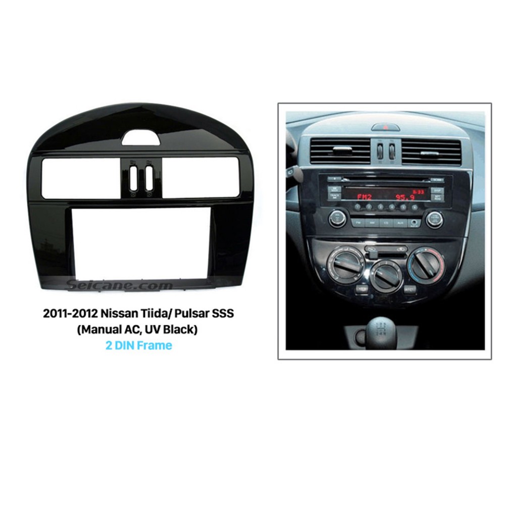Uv Black 2din 2011 2012 Nissan Tiida Pulsar Sss With Manual