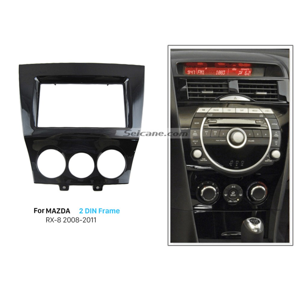 Top Quality 2din 2011 Mazda Rx8 Car Radio Fascia Auto Stereo Dvd Player Installation Trim Panel