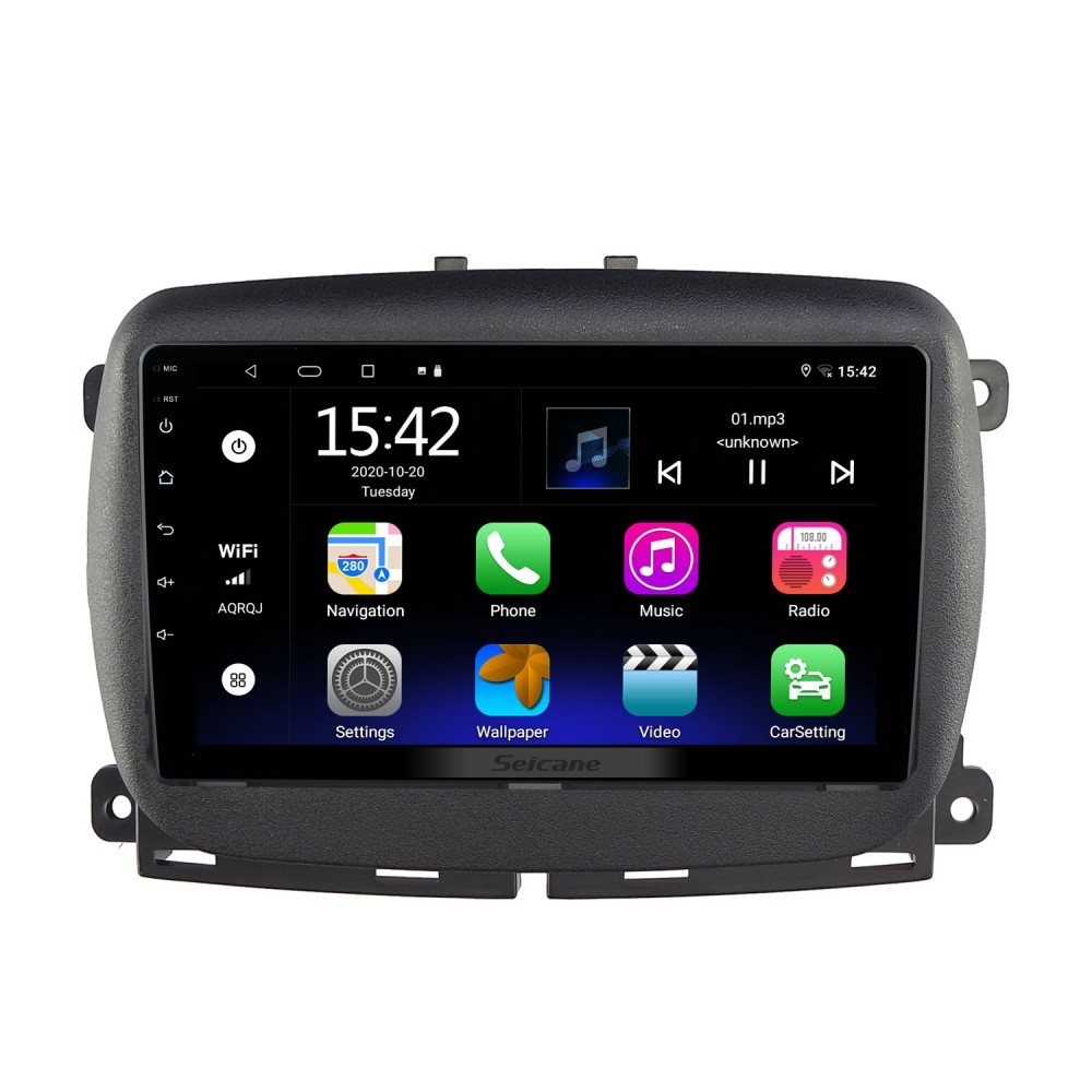 9 Inch HD Touchscreen for 2015+ FIAT 500 Radio Car GPS Navigation Stereo  Car Radio Bluetooth Support Picture in Picture
