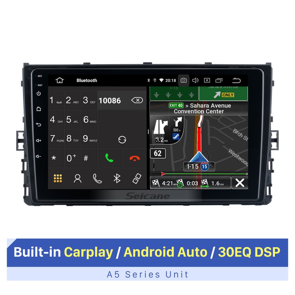 visual Fable Melting 2020 VW Volkswagen Polo Android Radio with Carplay Bluetooth