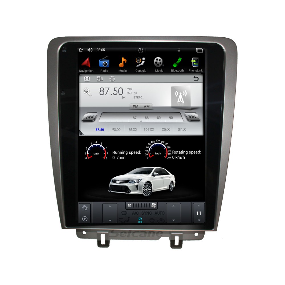 12 1 Inch Android 9 0 Car Stereo Multimedia Player For 2010 2014 Ford Mustang Gps Navigation System With Radio Dvd Bluetooth Carplay
