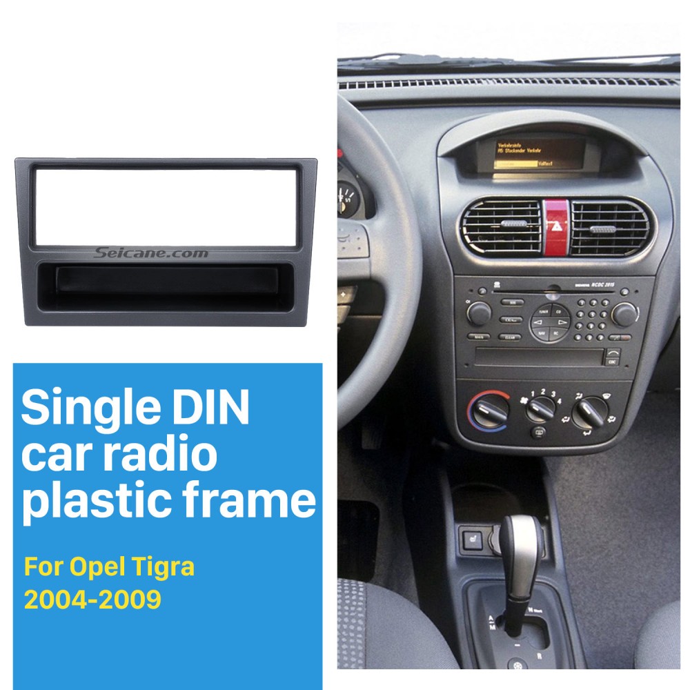 Black 1din Car Radio Fascia For Opel Corsa C Meriva Omega B