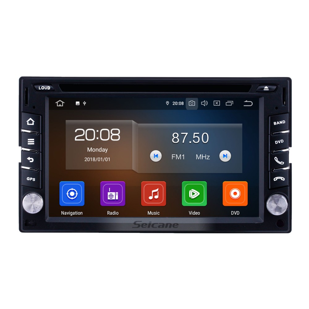 Android 8.1 Car Stereo Radio GPS Navigation 10.1 Inch Touch Screen Video Audio Receiver Bluetooth WiFi FM Radido Car MP5 Player Mirror Link 2 USB 1G 16G Car Multimedia Player Rear View Camera