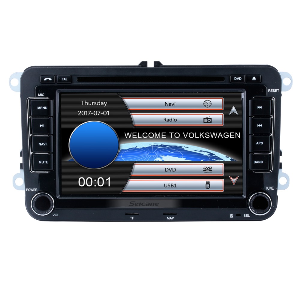 bucket Naughty Intend 2 Din Universal DVD Player GPS Navigation Car Stereo for VW VOLKSWAGEN Seat  Golf Passat with MP3 USB SD