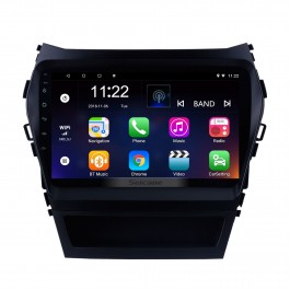 Car Stereo 9in 2Din Touchscreen,GPS Navigation MP5 Player Multimedia for Android 9.1 Fit for Santa Fe 06-12