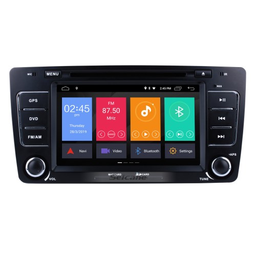 OEM Android 10.0 Multi-touch GPS Sound System Upgrade for 2011 2012 2013 Skoda Octavia with Radio Tuner DVD  WiFi Mirror Link Bluetooth AUX OBD2