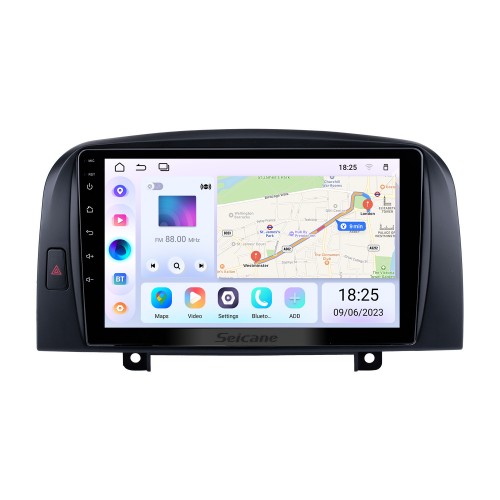 For 2006 Hyundai Sonata 2004-2008 Hyundai Nf Yu Xiang Radio 9 inch Android 14.0 HD Touchscreen GPS Navigation System with Bluetooth support Carplay OBD2