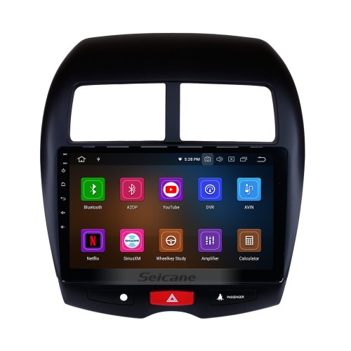 Android 11.0 GPS Radio 10.1 Inch HD Touchscreen Head Unit For 2010-2015 Mitsubishi ASX Peugeot 4008 GPS Navigation System Bluetooth Phone WIFI Support Mirror Link DVR Steering Wheel Control 