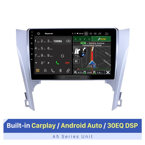 10.1 inch Android 10.0 2012 2013 2014 2015 Toyota Camry HD Touchscreen Bluetooth GPS Navigation Radio Steering Wheel Control support DVR 3G/4G WIFI USB Carplayer DVD Player
