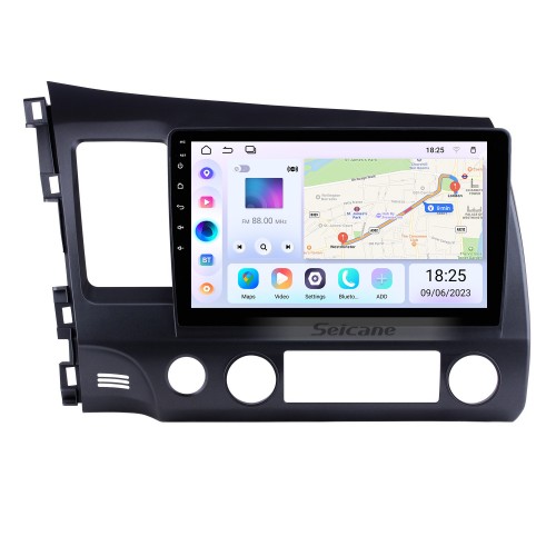 10.1 inch Android 10.0 for 2006-2011 Honda Civic LHD Radio GPS Navigation System With HD Touchscreen Bluetooth support Carplay OBD2