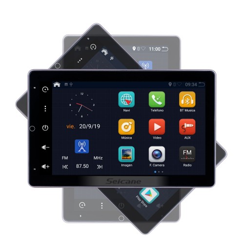 Android 10.0 10.1 inch for Universal Radio with HD 180°Rotatable Screen GPS Navigation Bluetooth WIFI support Carplay DVR SWC