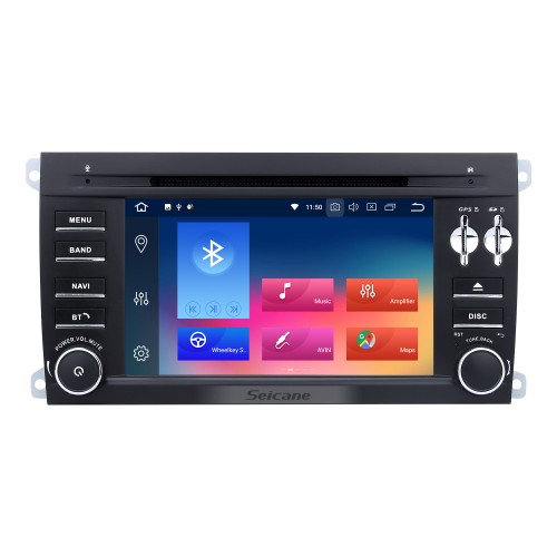 Pure Android 4.2 2003-2010 Porsche Cayenne DVD Navigation System AM FM Radio 3G WiFi Bluetooth Music Mirror Link OBDII Steering Wheel Control Backup Camera 