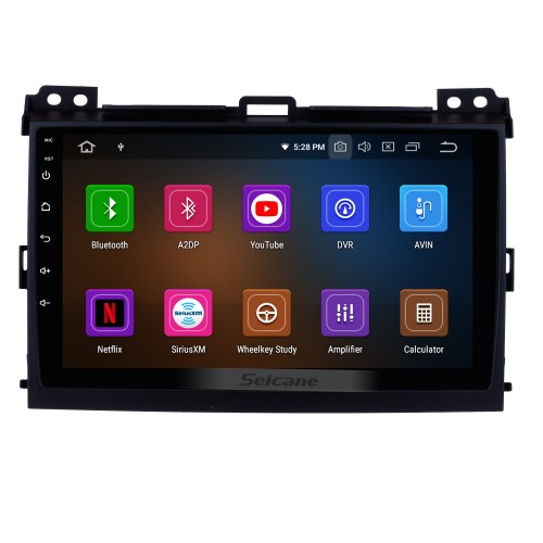 9 inch HD Touch Screen 2002-2009 Toyota Prado Cruiser 120 Lexus GX470 Android 11.0 Radio GPS Navigation System Bluetooth Music 4G WiFi Backup Camera Mirror Link OBD2 Steering Wheel Control