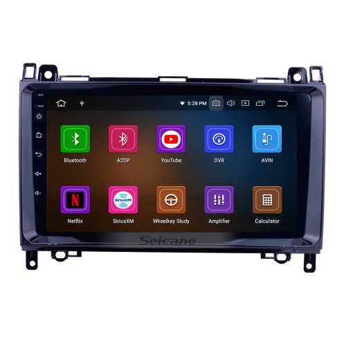 9 inch HD 1024*600 Touch Screen Android 11.0 2006-2012 Mercedes Benz Sprinter 211 213 216 218 224 309 311 313 315 316 CDI Autoradio Navigation Head Unit with CD DVD Player Bluetooth AUX 3G WiFi HD 1080P OBD2 Mirror Link Backup Camera