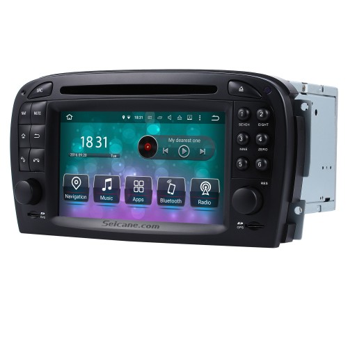 Android 10.0 GPS Navigation system for 2001-2004 Mercedes SL R230 SL350 SL500 SL55 SL600 SL65 with DVD Player Touch Screen Radio Bluetooth WiFi TV HD 1080P Video Backup Camera steering wheel control USB SD