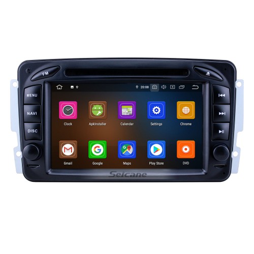 Seicane S127507 16G 2000-2005 Mercedes Benz C Class W203 C180 C200 C220 C230 Android Sat Nav In Dash Radio Stereo with Bluetooth DVD Mirror Link OBD2 3G WiFi Quad-core CPU HD 1024*600 Multi-touch Screen 