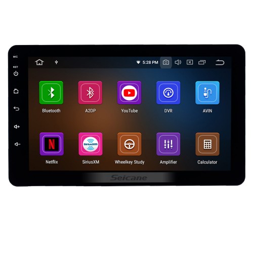 8 inch Universal Radio Android 10.0 with GPS Navigation Bluetooth HD Touchscreen AUX Carplay Music support 1080P Video Digital TV Steering Wheel Control