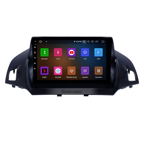 Android 11.0 9 inch GPS Navigation Radio for 2013-2016 Ford Escape with HD Touchscreen Carplay Bluetooth WIFI USB AUX support Mirror Link OBD2 SWC