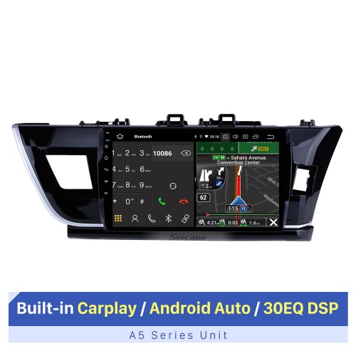 9 inch  Android 5.1.1 car multimedia GPS navigation system for 2013 2014  Toyota  COROLLA right  with DVD player  Bluetooth  Radio  Mirror link HD touch screen   Rear view camera TV USB SD OBD DVR 3G WIFI IPDO Quad-core CPU 16G Flash