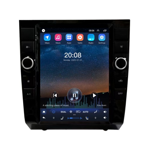 For 2002-2008 Audi A4 Upgraded Android 10 Radio Stereo with 9.7 Inch Touchscreen Built-in Carplay DSP support 3D Navigation Steering Wheel Control 360° Camera