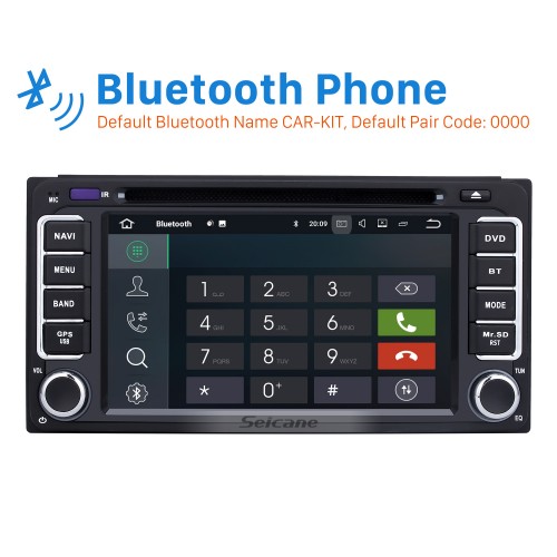 All-in-one Android 9.0 Touch Screen Radio GPS System for 2001-2011 TOYOTA HILUX with CD DVD Player Bluetooth AUX Mirror Link WiFi 4G OBD2 1080P Mp3 Mp4