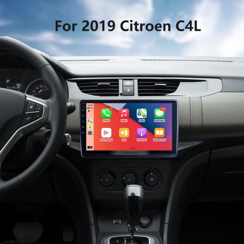 For 2019 Citroen C4L Radio 10.1 inch Android 13.0 HD Touchscreen GPS Navigation System with Bluetooth support Carplay TPMS