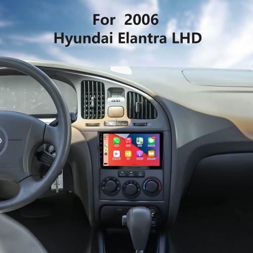 9 inch Android 10.0 For 2006 Hyundai Elantra Radio GPS Navigation System with HD Touchscreen Bluetooth Carplay support OBD2