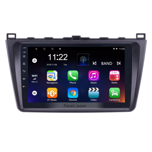 In dash Radio 9 inch HD 1024*600 Touchscreen Android 12.0 For 2008 2009 2010 2011-2015 Mazda 6 Rui wing GPS Navigation System Support Steering Wheel Control DVR OBDII WiFi Backup Camera DAB+